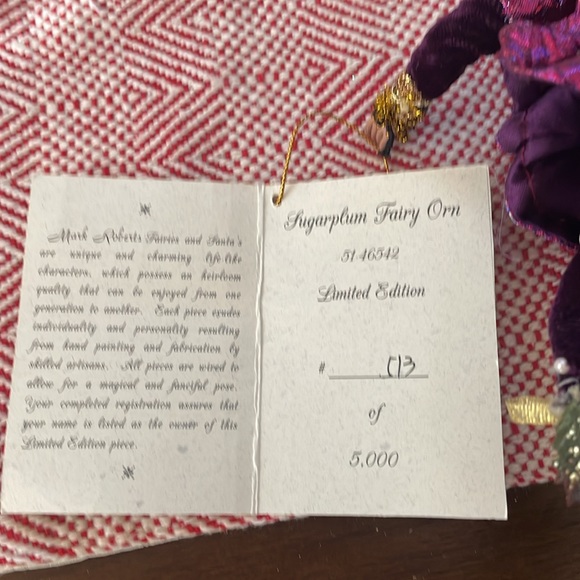 Mark Roberts 2004 Limited Edition Sugarplum Fairy Ornament 51-46542 - Picture 9 of 14